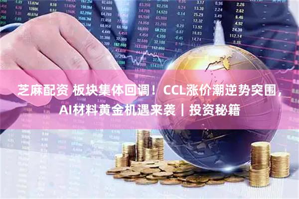 芝麻配资 板块集体回调！CCL涨价潮逆势突围，AI材料黄金机遇来袭｜投资秘籍