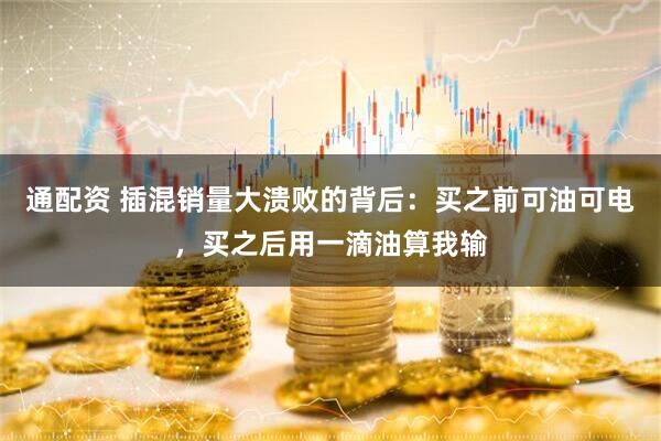 通配资 插混销量大溃败的背后：买之前可油可电，买之后用一滴油算我输